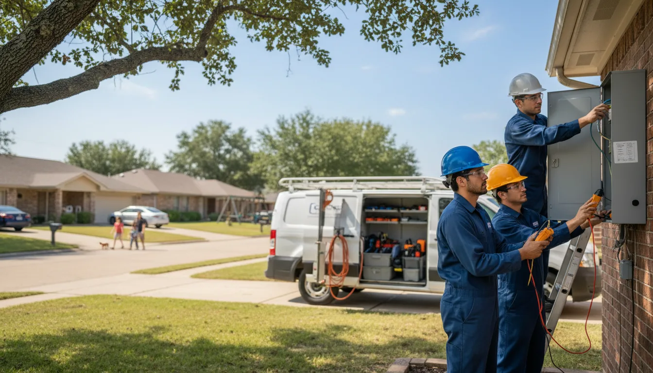 Certified electrician providing emergency electrical services in Knoxville, IA